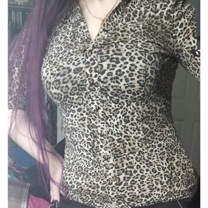 Animal Print Blouse